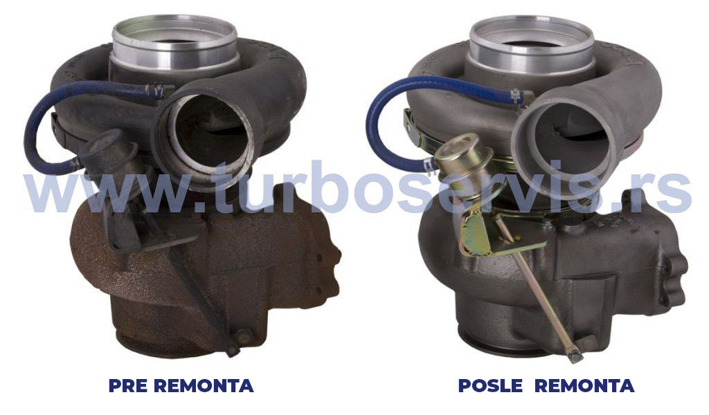 Turbo servis Užice - pre i posle remonta turbine